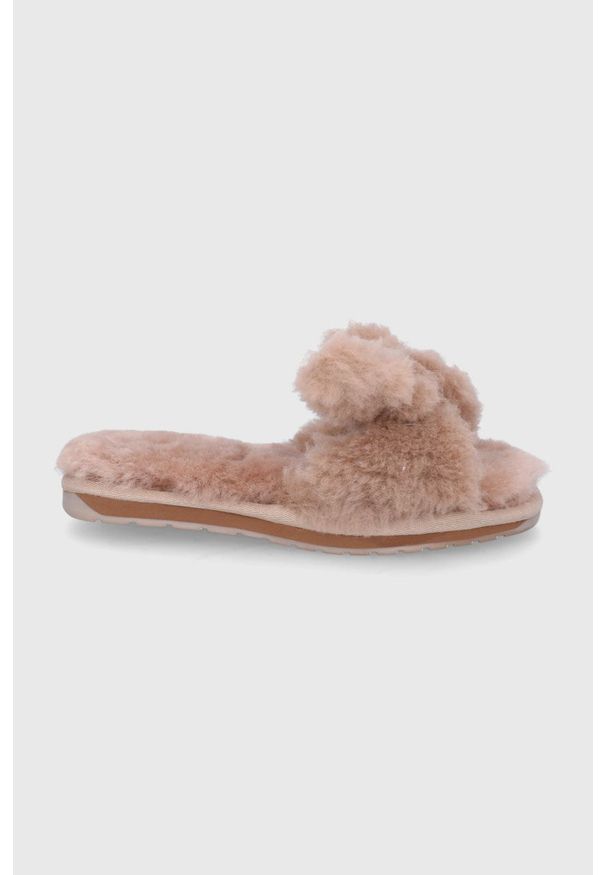 EMU Australia - Emu Australia - Kapcie wełniane Naledi. Kolor: brązowy. Materiał: wełna. Wzór: gładki