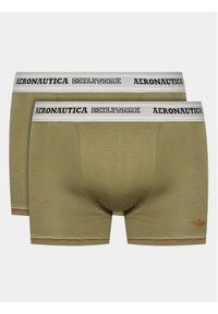 Aeronautica Militare Komplet 2 par bokserek AM1UBX003 Zielony. Kolor: zielony. Materiał: bawełna