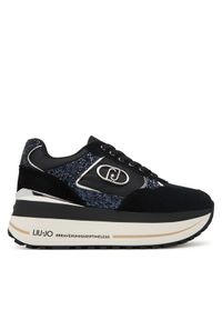 Liu Jo Sneakersy Plus 01 BF5011 PX078 Czarny. Kolor: czarny. Materiał: zamsz, skóra