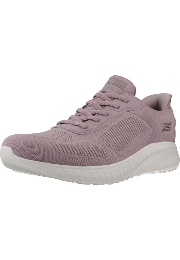 skechers - Buty SKECHERS BOBS SQUAD CHAOS Fioletowy. Kolor: niebieski, wielokolorowy, fioletowy. Materiał: materiał. Model: Skechers Sport. Sport: turystyka piesza