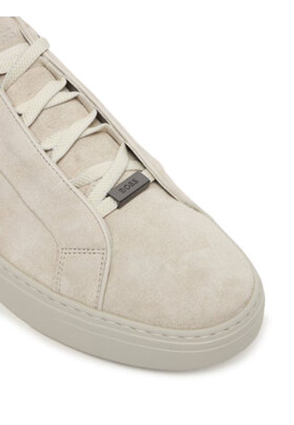 BOSS Sneakersy Garytenn 50534292 Beżowy. Kolor: beżowy. Materiał: nubuk, skóra