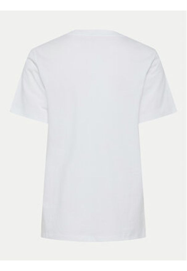 Pieces T-Shirt Tess 17156901 Biały Oversize. Kolor: biały. Materiał: bawełna
