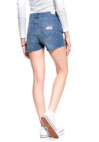 Wrangler - DAMSKIE SHORTY JEANSOWE WRANGLER BOYFRIEND SHORT WORN BLUE W22KKN079 112127818. Materiał: jeans #5