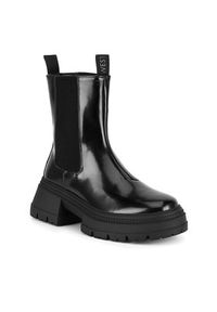 Nine West Sztyblety WFA3033-8 Czarny. Kolor: czarny. Materiał: materiał #7