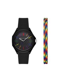 Armani Exchange Zestaw zegarek i bransoletka Andrea Gift Set AX7158SET Czarny. Kolor: czarny #7