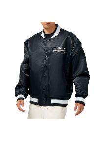 Kurtka New Balance MJ31580BK - czarna. Kolor: czarny. Materiał: poliester, prążkowany. Styl: klasyczny #1