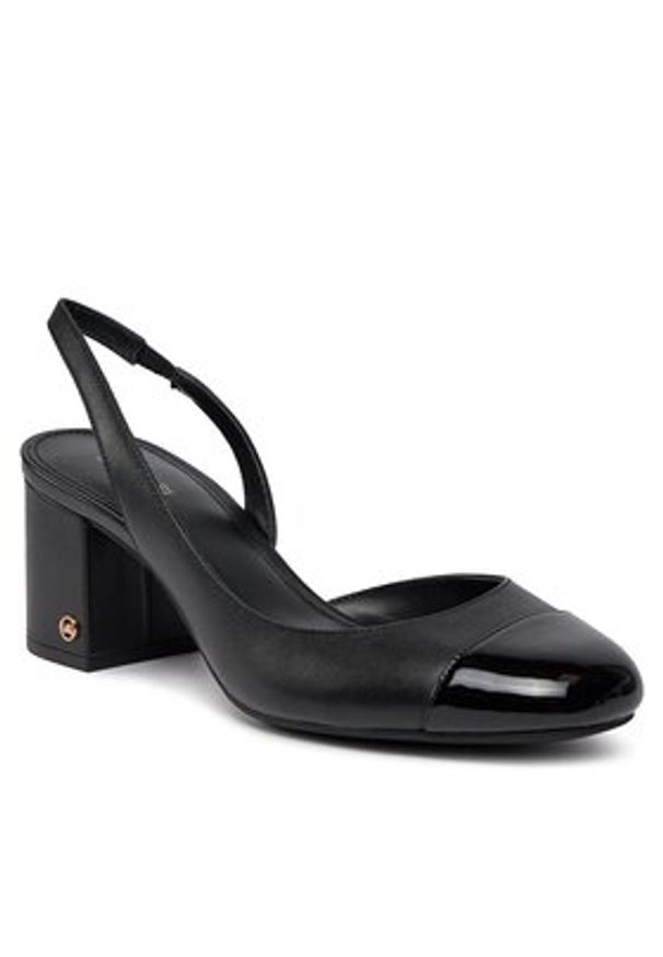 MICHAEL Michael Kors Czółenka Perla Flex Sling Pump 40R4PLMP1L Czarny. Kolor: czarny. Materiał: skóra