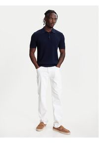 United Colors of Benetton - United Colors Of Benetton Polo 1198U301H Granatowy Regular Fit. Typ kołnierza: polo. Kolor: niebieski. Materiał: bawełna