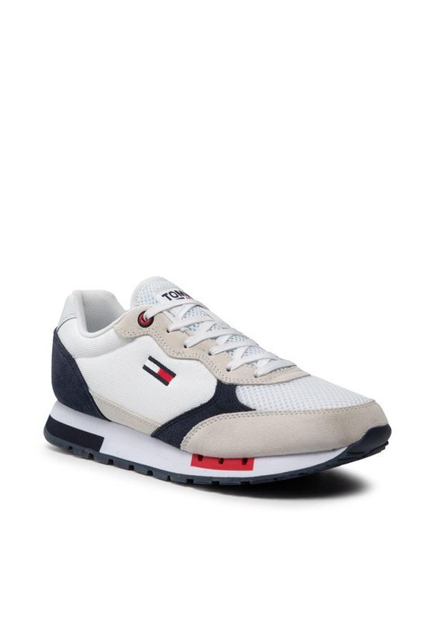 Tommy Jeans Sneakersy Retro Runner Mix EM0EM00699 Biały. Kolor: biały. Styl: retro