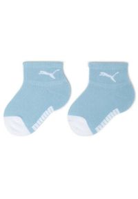 Puma Zestaw 2 par wysokich skarpet dziecięcych Baby Mini Cats Lifestyle Sock 2P 935478 Biały. Kolor: biały. Materiał: materiał, bawełna
