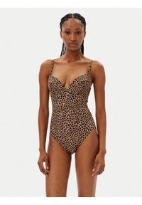 MICHAEL Michael Kors Strój kąpielowy MM54115 Beżowy. Kolor: beżowy. Materiał: syntetyk #1