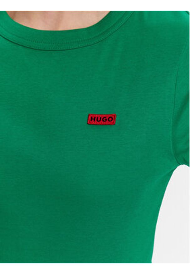 Hugo Top 50489117 Zielony Regular Fit. Kolor: zielony. Materiał: bawełna