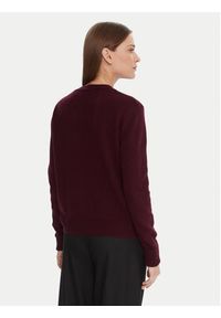 KAOS Sweter RI1KT022 Bordowy Regular Fit. Kolor: czerwony. Materiał: wełna #4