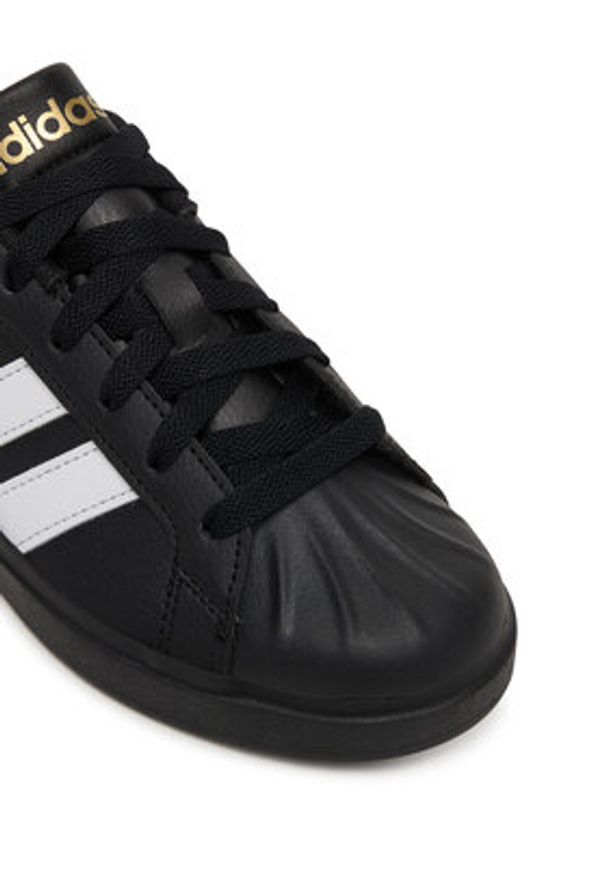 Adidas - adidas Sneakersy Streettalk JS5053 Czarny. Kolor: czarny. Materiał: skóra