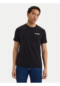 Calvin Klein T-Shirt SS 30s EU LV04LG810G Czarny Slim Fit. Kolor: czarny. Materiał: bawełna #4
