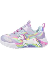 skechers - Buty SKECHERS UNICORN CHASER Fioletowy. Okazja: na co dzień. Kolor: czerwony, wielokolorowy, fioletowy, różowy. Materiał: syntetyk, tkanina #2