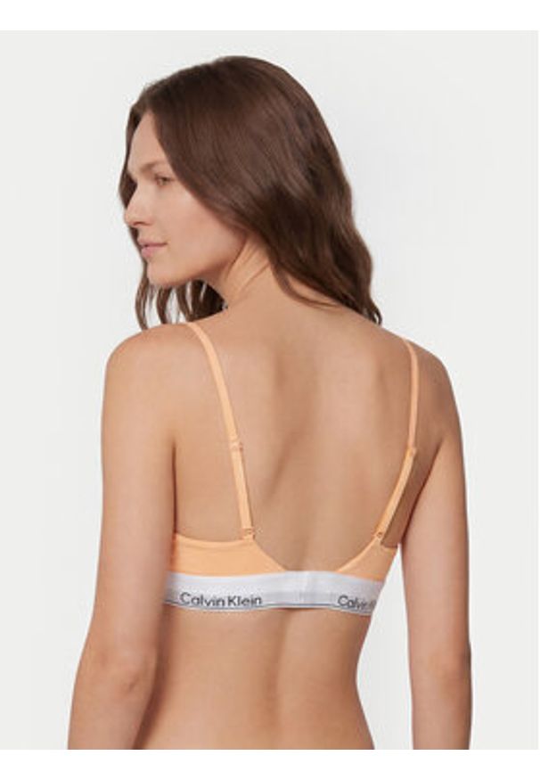 Calvin Klein Underwear Biustonosz braletka LV00QF8498 Pomarańczowy jasny. Kolor: pomarańczowy. Materiał: bawełna