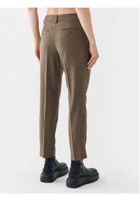 Weekend Max Mara Spodnie materiałowe Freccia 2351361133 Brązowy Slim Fit. Kolor: brązowy. Materiał: materiał, wełna #5