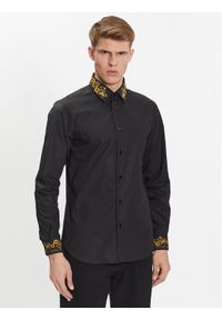 Versace Jeans Couture Koszula 74GAL2SB Czarny Regular Fit. Kolor: czarny. Materiał: bawełna