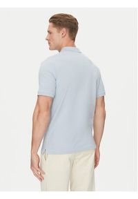 Calvin Klein Polo K10K111196 Błękitny Slim Fit. Typ kołnierza: polo. Kolor: niebieski. Materiał: bawełna