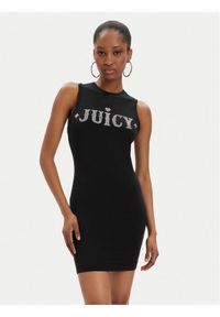 Juicy Couture Sukienka codzienna Prince Rodeo JCBED223827 Czarny Slim Fit. Okazja: na co dzień. Kolor: czarny. Materiał: bawełna. Typ sukienki: proste. Styl: casual