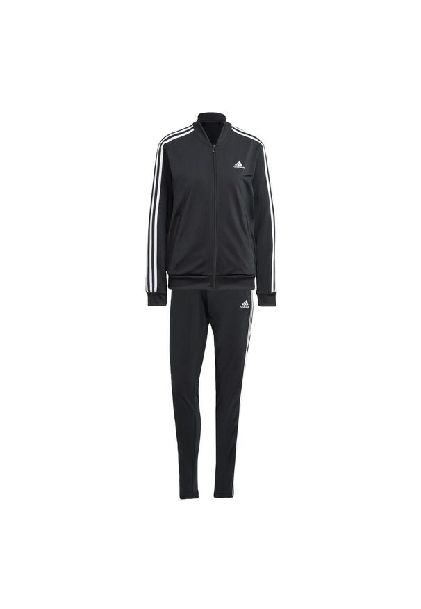 Adidas - Dres Essentials 3-Stripes. Kolor: biały, czarny, wielokolorowy. Materiał: dresówka