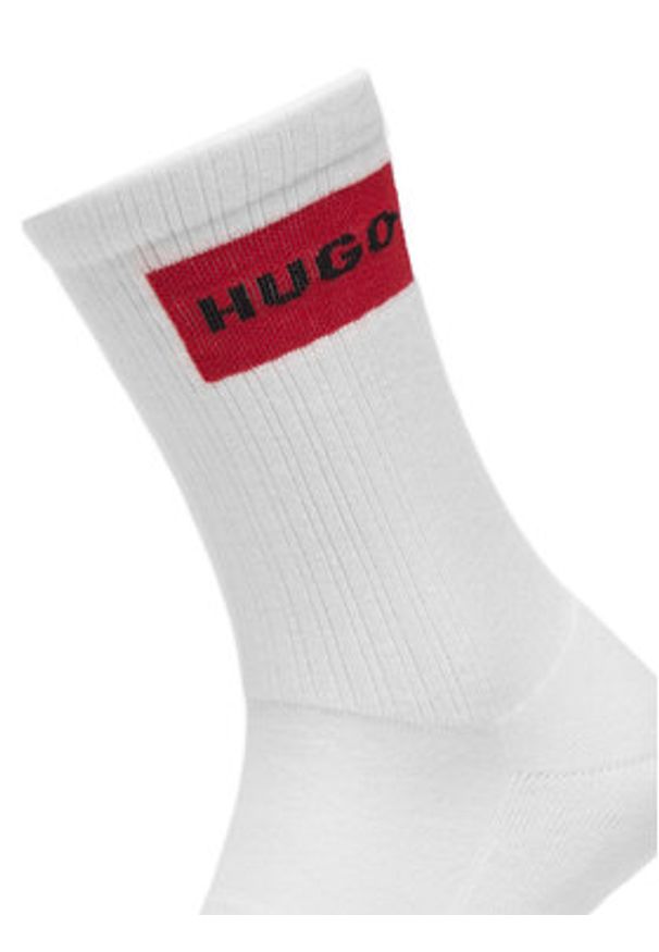 Hugo - HUGO Skarpety długie 50531515 Biały. Kolor: biały. Materiał: bawełna