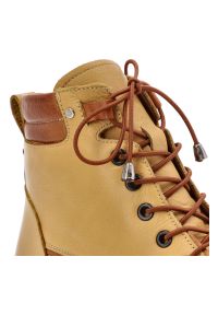 Żółte Trzewiki Artiker Ocieplane Obuwie Damskie. Okazja: na co dzień. Zapięcie: sznurówki. Kolor: żółty. Materiał: skóra. Sezon: zima, jesień. Styl: casual, klasyczny #8