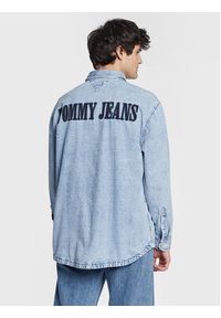 Tommy Jeans Koszula jeansowa Graphic Archive DM0DM15625 Niebieski Relaxed Fit. Kolor: niebieski. Materiał: bawełna