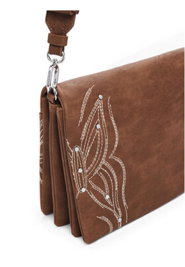 Desigual Torebka 25SAXP86 Brązowy. Kolor: brązowy. Materiał: skórzane