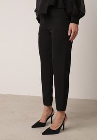 Born2be - Czarne Eleganckie Spodnie Garniturowe VICES z Kieszeniami Zervia. Okazja: na co dzień. Kolor: czarny. Styl: elegancki #3