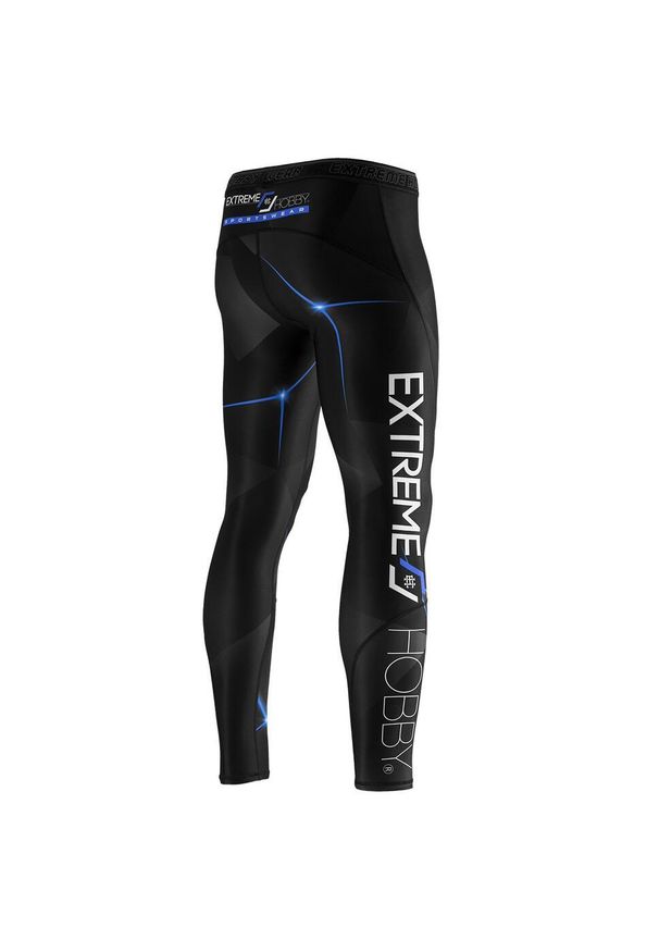 Legginsy sportowe męskie EXTREME HOBBY MT SPORT. Kolor: niebieski. Materiał: poliester, elastan