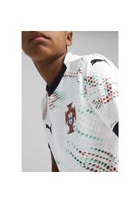 Puma - Młodzieżowa koszulka wyjazdowa Portugalia 2025 PUMA White Black. Kolor: biały, wielokolorowy, czarny
