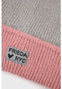 Frieda & Freddies Czapka kolor różowy z cienkiej dzianiny z domieszką wełny. Kolor: różowy. Materiał: wełna, dzianina #3
