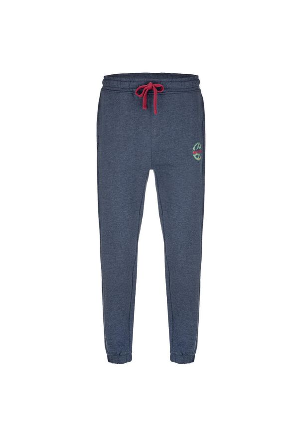 ZOOPLEMENTS - Spodnie dresowe męskie LOAP Edikant S. Kolor: czerwony, szary, wielokolorowy. Materiał: dresówka