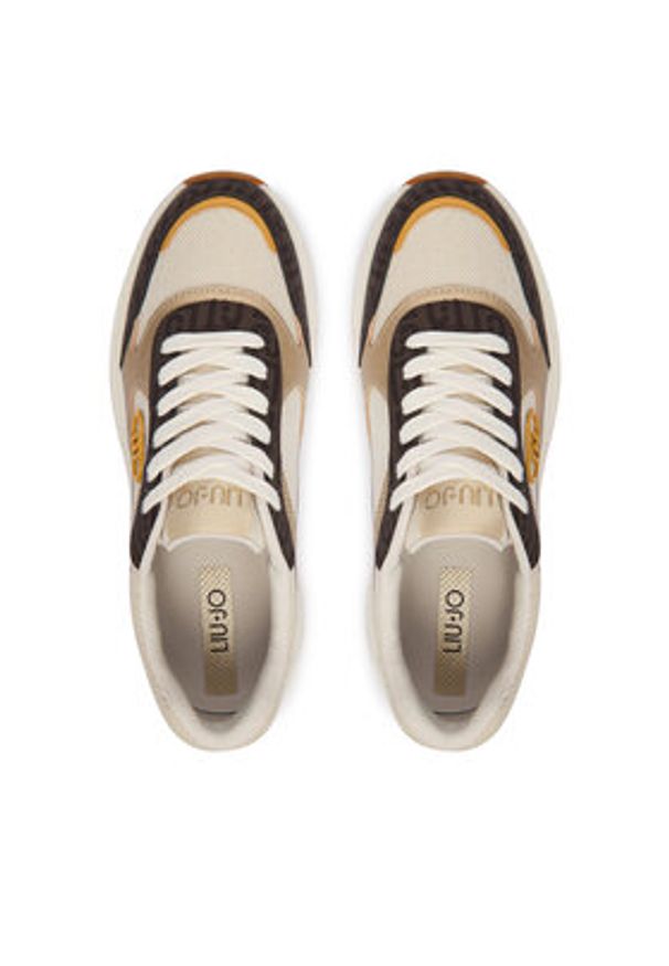 Liu Jo Sneakersy BA6045 PX831 Beżowy. Kolor: beżowy. Materiał: skóra
