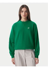 TOMMY HILFIGER - Tommy Hilfiger Bluza Logo Embroidery WW0WW48724 Zielony Regular Fit. Kolor: zielony. Materiał: bawełna #1