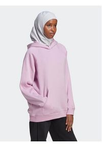Adidas - adidas Bluza ALL SZN Fleece HN4214 Różowy Loose Fit. Kolor: różowy. Materiał: bawełna #5