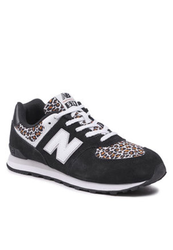New Balance Sneakersy GC574AC1 Czarny. Kolor: czarny. Materiał: zamsz, skóra. Model: New Balance 574