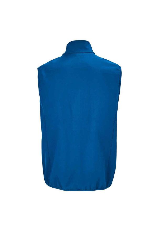 SOL'S - Ocieplacz Męski Falcon Softshell Zapinany Na Zamek Błyskawiczny. Kolor: niebieski. Materiał: softshell
