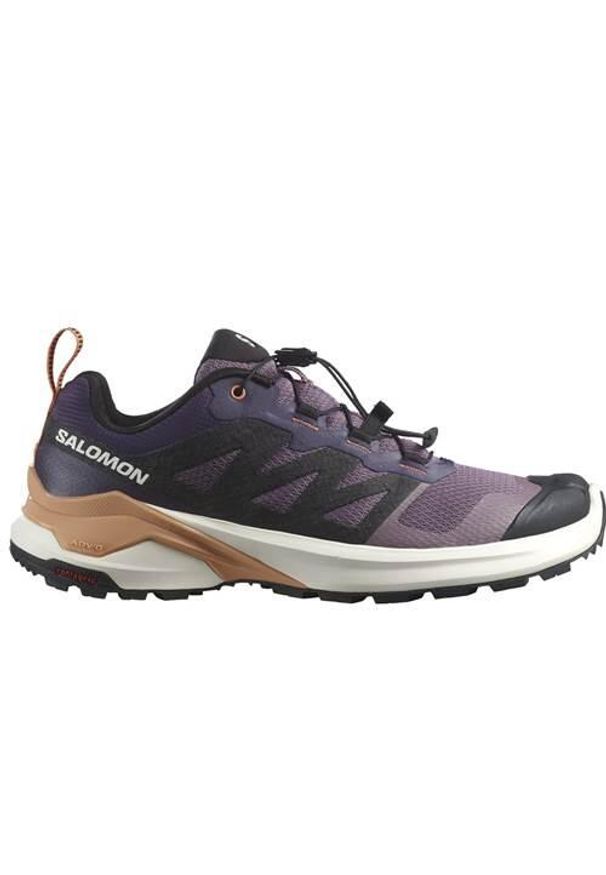 salomon - Buty do biegania damskie Salomon X-adventure. Kolor: fioletowy. Materiał: materiał. Szerokość cholewki: normalna. Sport: bieganie