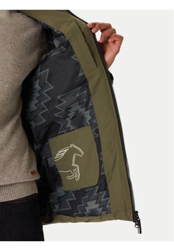 Mustang Kurtka zimowa Oakfield 1016896 Zielony Regular Fit. Kolor: zielony. Materiał: syntetyk. Sezon: zima