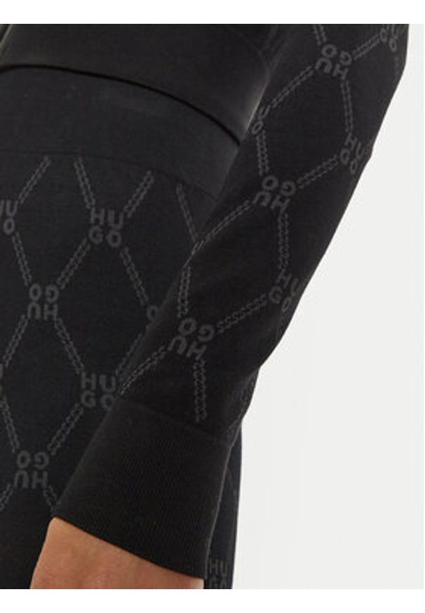 Hugo Bluzka 50518172 Czarny Regular Fit. Kolor: czarny. Materiał: syntetyk