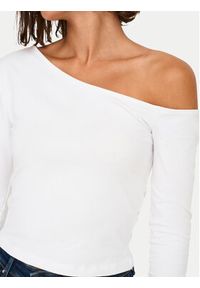 only - ONLY Bluzka Live Love 15344398 Biały Slim Fit. Kolor: biały. Materiał: bawełna #3