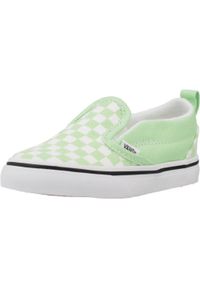 Vans - Kapcie VANS SLIP ON Zielony. Zapięcie: bez zapięcia. Kolor: zielony. Materiał: tkanina