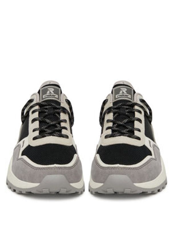 Rieker Revolution Lifestyle Sneakersy U1300-00 Szary. Kolor: szary. Materiał: zamsz, skóra
