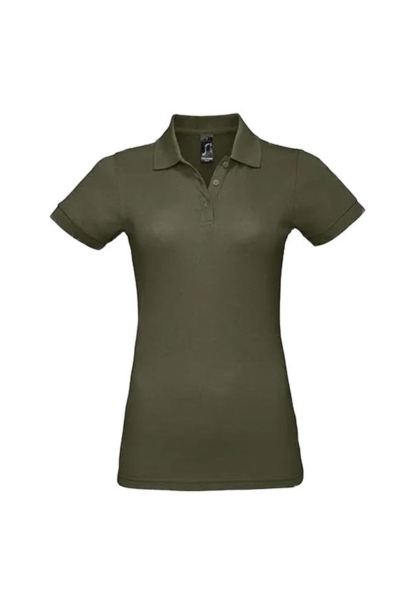 SOL'S - Damska Koszulka Polo Prime. Typ kołnierza: polo. Kolor: zielony