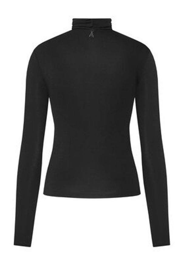 Patrizia Pepe Bluzka 2M4478 J337 Czarny Regular Fit. Kolor: czarny. Materiał: syntetyk