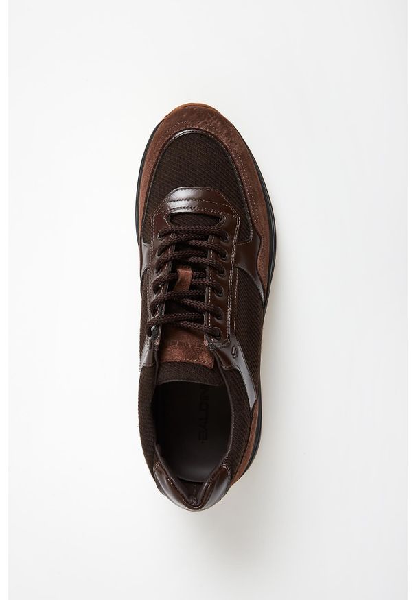 Baldinini - Sneakersy męskie zamszowe BALDININI. Materiał: zamsz