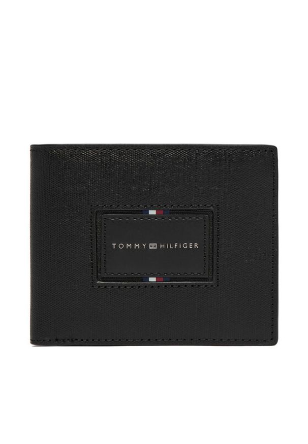 TOMMY HILFIGER - Tommy Hilfiger Portfel Th Foundation Cc And Coin AM0AM14506 Czarny. Kolor: czarny. Materiał: skóra